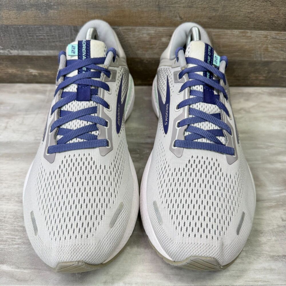 Brooks Adrenaline GTS 22 Women's Size 11.5 D (Wide) Gray Running Shoes Sneakers - Picture 6 of 8
